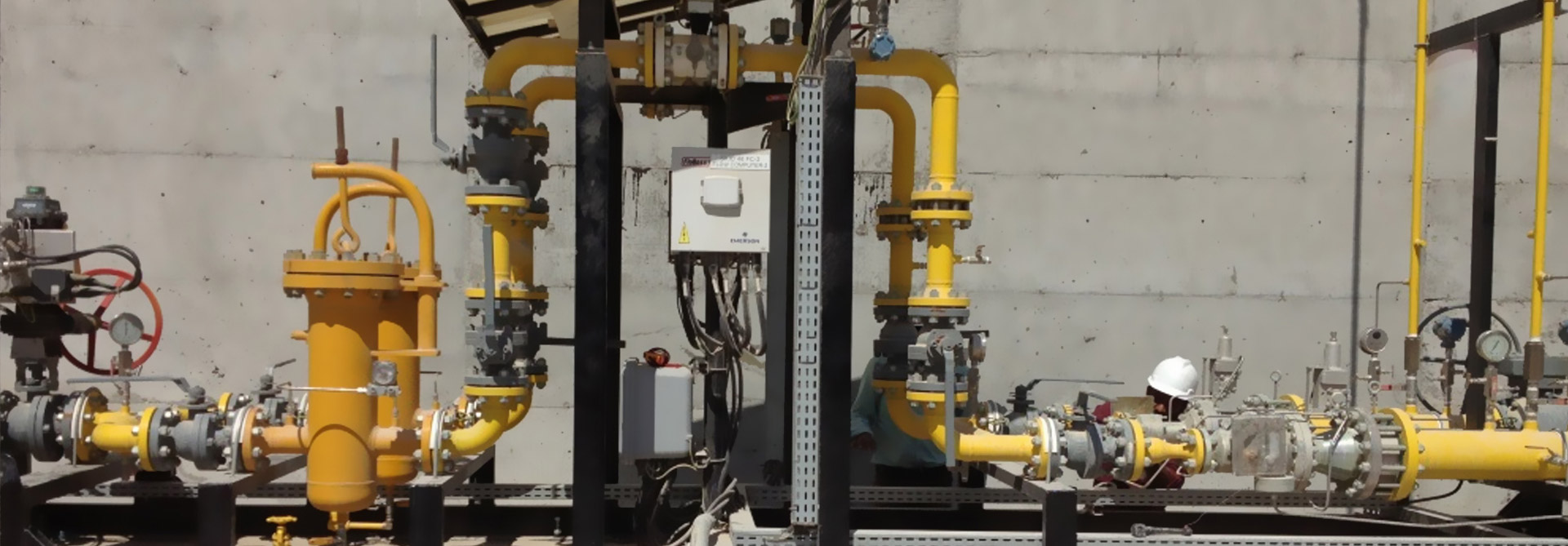   SECONDARY NATURAL GAS METERING & REGULATING SKID